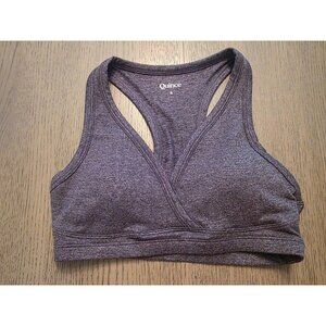 Quince Gray Padded Racerback Style Sports Bra S EUC